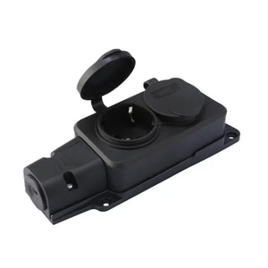 Ip54 16A Châu Âu Không Thấm Nước Ngoài Trời Ổ Cắm Điện 1/2/<span class=keywords><strong>3</strong></span>/4 Cách 3500W Mưa Bìa EU Wifi Tương Thích Công Nghiệp Đèn Chủ Sở Hữu Cơ Sở - Product Image 5