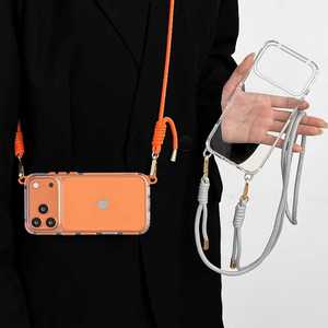 เคสโทรศัพท์ TPU ที่ใช้ร่วมกันได้ พร้อมสายคล้องคอและสายคล้องมือ ดีไซน์ดาวสีทอง ปรับแต่งได้ - Product Image 6