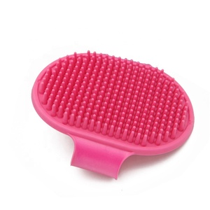 Cepillo de Baño y Masaje para Mascotas, Perros y Gatos, de Goma TPR, para Eliminar el Pelo, con Anillo Ajustable - Product Image 3