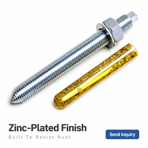 Cheville chimique à capsule zinguée pour fixation de barrières de ponts et de supports de tunnels – Vente en gros usine, approvisionnement en vrac - Product Image 3