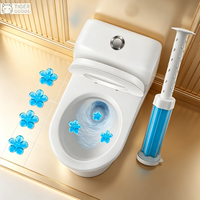 TIGERGOODS Gel Désodorisant WC Écologique Parfum Fleur du Matin Nettoyant Puissant pour Cuvette de Toilettes