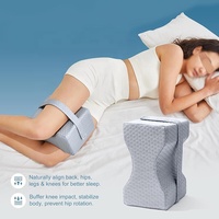 Oreiller orthopédique en mousse à mémoire de forme pour l'élévation des jambes, pour la sciatique, le genou, confortable, en forme de H, repose-jambes pour dormir, coussin pour le genou