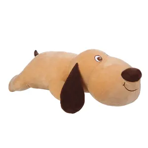 hot sale dog plush toys cute little yellow dog wholesale funny stuffed animal Lying down dog
