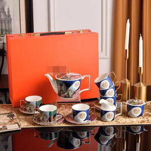 Luxury Bone China Coffee Cup European Ceramic Coffee Cup and Saucer <b>Set</b> Home Afternoon Tea Water Cup - Product Image 2