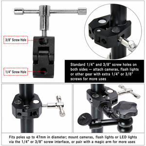 Bras de verrouillage articulé de <span class=keywords><strong>7</strong></span> pouces bras magique articulé à friction 1/4 connecteur de chaussure chaude pour caméra LCD moniteur lumière LED - Product Image 3
