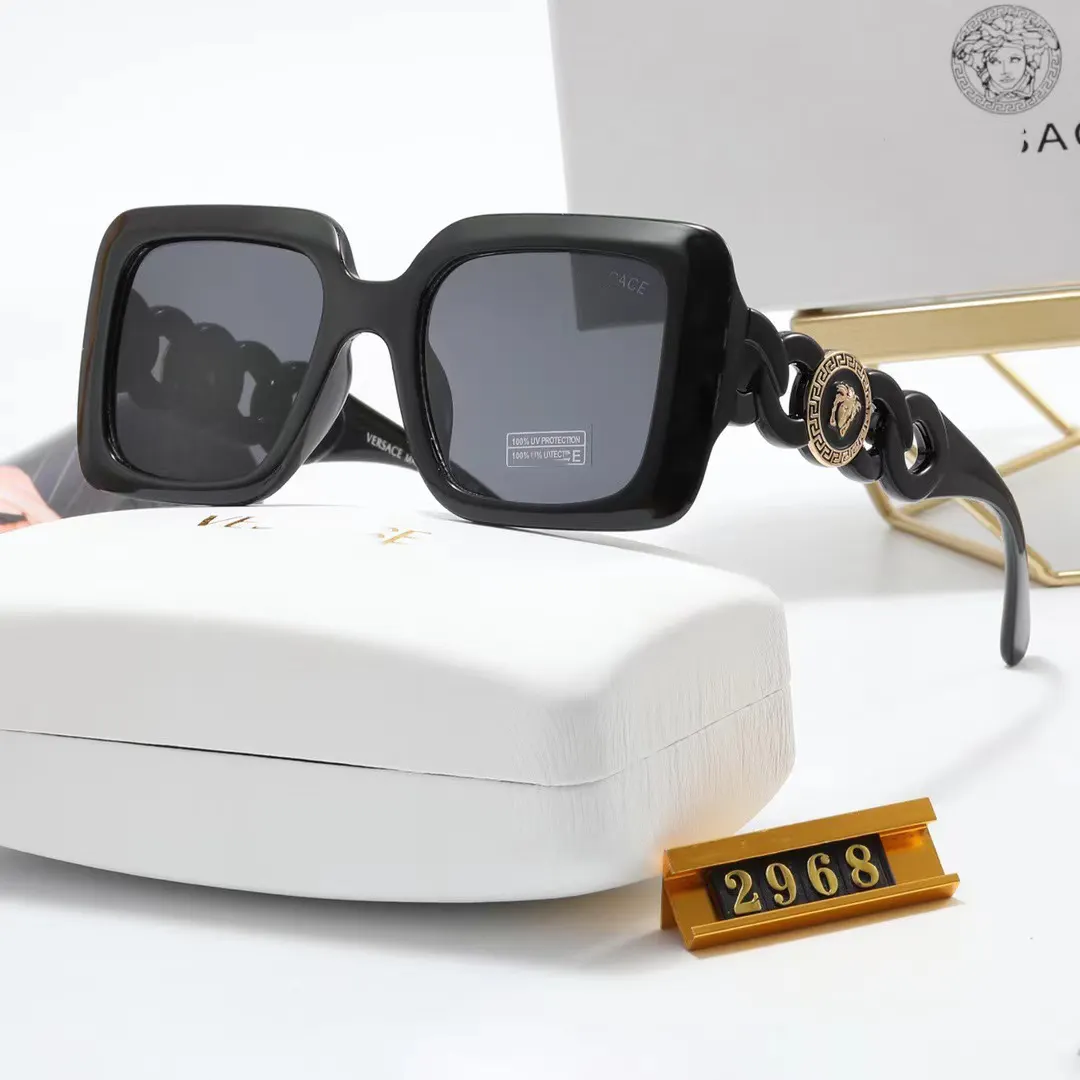 2024 Nieuwe Design Hoge Kwaliteit Originele Luxe Merken Mode Vierkante Trendy Zonnebril Voor Mannen Vrouwen Zonnebril