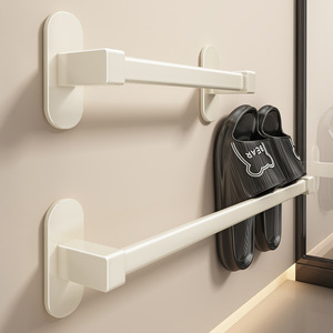 Bathroom Slipper Rack Wall Mounted Adhesive Rectangular Space Saving Storage Solution For Toilet Corner - Product Image 1