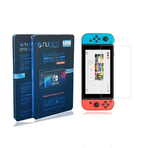 Accesorios de juego 9h 033mm, protector de pantalla de cubierta completa, película de vidrio templado para Nintendo switch, venta al por mayor