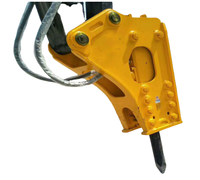 Ciseaux hydrauliques pour mini-excavatrice HNCHB680, ciseaux de 68 mm, pour mini-excavatrice de 4 à 7 tonnes, brise-roche, marteau de démolition pour béton