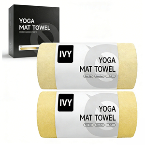 Toalla de Yoga Antideslizante, Ultra Absorbente, de Microfibra, para Yoga Caliente, Pilates, <span class=keywords><strong>Bikram</strong></span> y Entrenamiento - Product Image 1