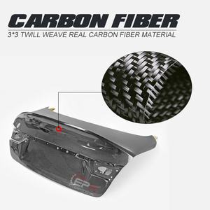2016-2020 Infiniti Q50 V37 EPA Tipo Lujo, Decoración Trasera de Fibra de Carbono para Maletero con Fácil Instalación para Facelift (Marca EPR) - Product Image 4