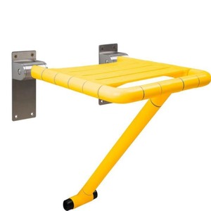 Tengwei Stainless Steel <b>Folding</b> Bath <b>Stool</b> 350x410mm Non Slip For Elderly Hospitals And Nursing Homes - Product Image 1