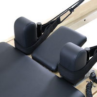 Lit de Pilates multifonctionnel haut de gamme avec cadre en bois, Mini Reformer professionnel pour la musculation et le fitness