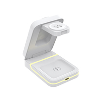 Chargeur sans fil magnétique pliable 3-en-1 15W avec logo OEM 2026 pour téléphone portable, montre et écouteurs – Station de charge rapide