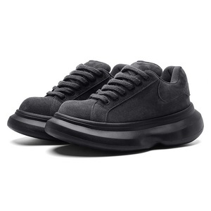 Nouvelles Chaussures Décontractées à Talons Épais et Lacets, Style Hiver 2025, à Bout Rond Polyvalent - Product Image 5