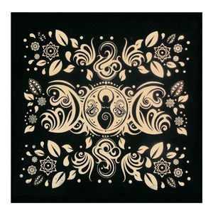 بساط سحري من XinLan لألعاب الطاولة، مصنوع من الجلد المدبوغ، لقراءة الأبراج والتنجيم، قماش مذبح للتنبؤ، مفرش طاولة للتارو - Product Image 1