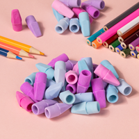 Gommes à effacer colorées pour crayons, embouts pour crayons, cadeau pour les enfants d'école