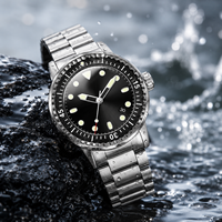 Montre de Plongée Sportive Automatique NH35 Haut de Gamme Personnalisée en Acier Inoxydable avec Verre Saphir Lumineux pour Hommes – Édition Limitée Internationale
