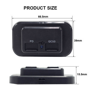 36W kép QC3.0 USB sạc xe hơi Ổ cắm ổ cắm điện 12V 24V xe sạc chuyển đổi bảng điều khiển xe USB Ổ cắm sạc Power <span class=keywords><strong>Adapter</strong></span> - Product Image 2