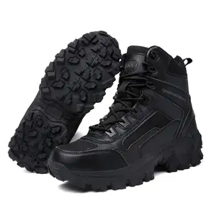 Botas tácticas de escalada antideslizantes personalizadas, zapatos de seguridad para adultos, zapatos de invierno para hombres, zapatos de goma, malla impermeable CXXM