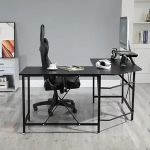 Оптовые продажи угловой l-образный стол-2021 г., высокое качество, самый дешевый большой L-образный угловой длинный игровой стол для ПК