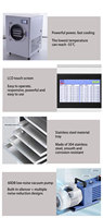 TCA Lyophilisateur automatique de fruits légumes Durian Decicated Noix de coco Lyophilisateur Machine de lyophilisation sous vide