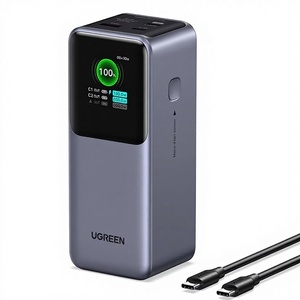 Ugreast nexode 20000mAh 130W PD ชาร์จเร็<span class=keywords><strong>ว</strong></span>3พอร์ต USB-C <span class=keywords><strong>พา</strong></span><span class=keywords><strong>ว</strong></span><span class=keywords><strong>เวอร์</strong></span><span class=keywords><strong>แบงค์</strong></span>และที่ชาร์จแบบพกพาสำหรับ macbook/ipad/ipone/S24 - Product Image 1