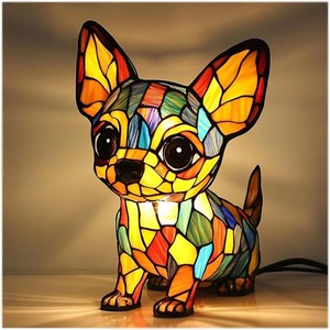 Nueva Colección de Figuras de Perros de Resina <span class=keywords><strong>con</strong></span> Iluminación LED Integrada, Lámpara Nocturna Artística de Animales para Decoración del Hogar y Escritorio - Product Image 2