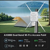 AX3000 WiFi 6 Point d'accès extérieur sans fil WiFi Extender 2.4G 5G PoE routeur maillé sans fil AP répéteur routeur Signal Booster