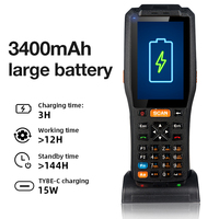 PDA portable amélioré PDA3505, Android 11.0, 4 Go, 64 Go, scanner de codes-barres, scanner OCR, imprimante intégrée 58 mm, PDA robuste
