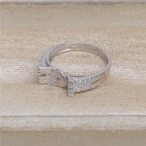 Anillo de Plata S925 con Perla para Mujer, Accesorios DIY, Anillo Abierto Chapado en Oro JG5430, Talla 11-12, Base para Anillo Vacía - Product Image 4