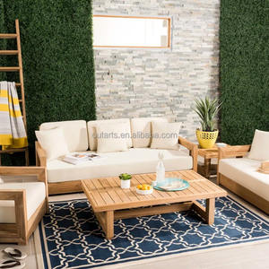 Canapé de <span class=keywords><strong>jardin</strong></span> en teck haut de gamme, <span class=keywords><strong>achat</strong></span> en gros, mobilier de patio avec accoudoirs, canapé d'extérieur en bois naturel résistant aux intempéries - Product Image 2