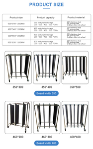 900*600*1300mm nhựa SMT PCB Giá xe đẩy có thể điều chỉnh ESD chống tĩnh điện lưu trữ nhà máy trực tiếp Tạp Chí giá - Product Image 5