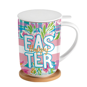 Vajilla personalizable para FESTIVAL DE Pascua, tazas de cerámica con tapa y asa para tu café o té matutino - Product Image 4