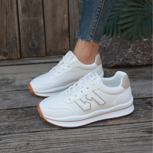 2025 nuevas <span class=keywords><strong>zapatillas</strong></span> bajas para <span class=keywords><strong>mujer</strong></span>, zapatos planos transpirables <span class=keywords><strong>minimalistas</strong></span> talla 41, con cordones para caminar informal - Product Image 1