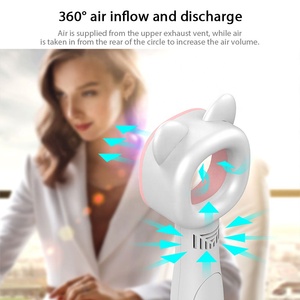 Mùa Hè Dễ Thương Mèo Tai Fan Không Cánh Cầm Tay USB Có Thể Sạc Lại Ngoài Trời Xách Tay Mini Trong Nhà Điện Làm Mát Nhà Tay Người Hâm Mộ - Product Image 4