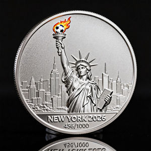 Monedas Conmemorativas de Fútbol Personalizables de la Copa Hércules, Monedas Conmemorativas del Partido de Fútbol de Nueva York y Toronto - Product Image 2