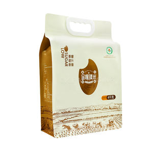 Sacos de Embalagem de Arroz com Alça, Impressão Gravura Personalizada, 2kg 5kg 10kg, Recicláveis e à Prova de Umidade para PE com Reforço Lateral - Product Image 3