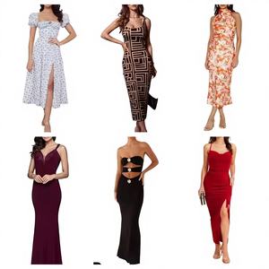 Vente directe d'usine Robe d'été décontractée sexy pour femmes Modèle QZ-038 CN GUA Expédition aléatoire - Product Image 1