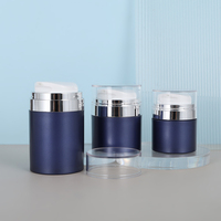 OEM/ODM Flacon/Pot Cylindrique en Acrylique avec Pompe Airless 30ml 50ml 100ml pour Sérum Soin de la Peau, Crème Visage, Lotion, Protection Solaire