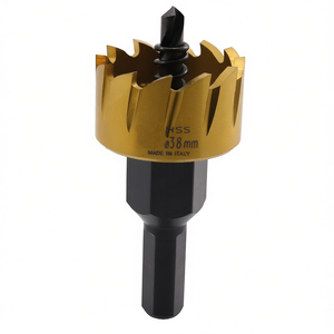 Lame de scie cloche HSS 38 mm revêtue de titane pour perçage du bois et du métal - Product Image 2