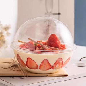 กล่องใสสำหรับใส่เค้กมูสทำจากคริสตัลสำหรับใส่เค้กผลไม้ทำจากมะพร้าวไข่ผลไม้สลัดผงน้ำแข็งสำหรับอาหารกลางวัน - Product Image 5