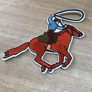 بيع بالجملة عالية الجودة الولايات المتحدة الأمريكية موضوع قبعة حذاء الصبار صياد تصميم الحديد على بقع التطريز لطيف للقبعة - Product Image 4