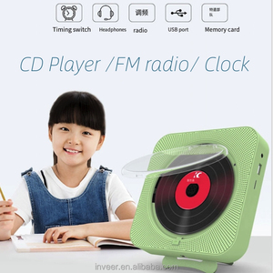 Lecteur CD mural Inveer M1CD avec haut-parleurs intégrés 2*5W, radio <span class=keywords><strong>FM</strong></span> BT, lecteur de musique audio domestique pour chambre à coucher, salon - Product Image 6