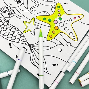 Échantillons gratuits Logo personnalisé Marqueurs de peinture acrylique à double tête Stylos de couleur Marqueurs d'art avec expédition en vrac - Product Image 6