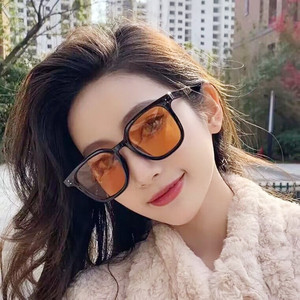 Gm แว่นกันแดดผู้หญิงกรอบเรซิ่นสีดำ Uv380 ป้องกันคลาส 2 แว่นกันแดดสไตล์เรโทรอินเทรนด์ Zt Gm2301 - Product Image 5