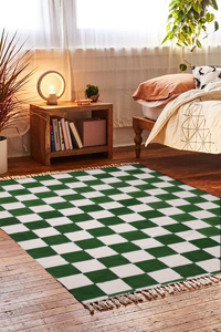 Alfombra de Algodón Artesanal India Tradicional, Estilo Bohemio, Antideslizante, Ecológica, Decorativa, con Diseño Único en la Superficie - Product Image 6