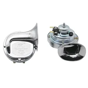 new EUROPEAN Snail Waterproof car Motorcycle Double Frequency HORN high quality 12V high electric bass trumpet Newest HT-K001