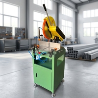 Scie à table coulissante portable 10 pouces, coupeur d'extrusion d'aluminium, machine de précision facile à utiliser, 1500W 380V, marque OUXIN