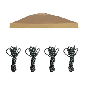 Tissu de tentes de camping en plein air de fabricant chinois avec tissu de tentes quadrangulaires automatiques de 3*3 mètres de tissu de gazebos d'auvent